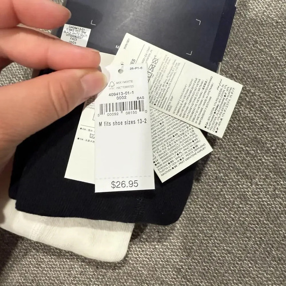 Gap Kids Basic Tights 2Pack White and Black Size M - Picture 5 of 5